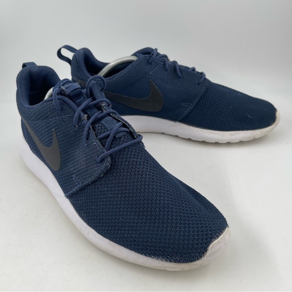 Nike Men’s Roshe Run Midnight Navy 511881-405 Knit Running Shoes - Size 11.5 - Picture 2 of 11